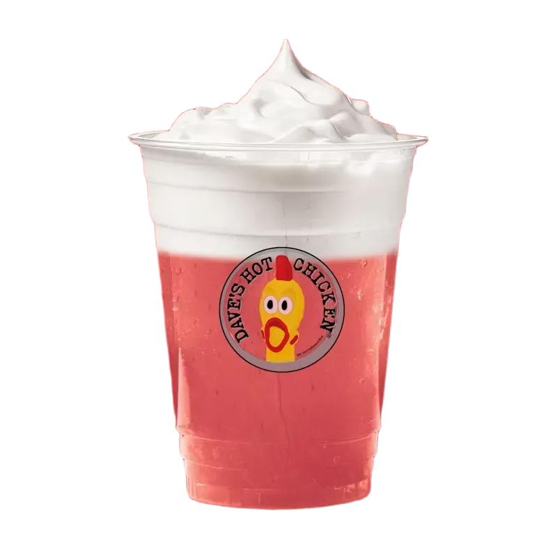 Strawberries & Creme Slusher at Dave's Hot Chicken