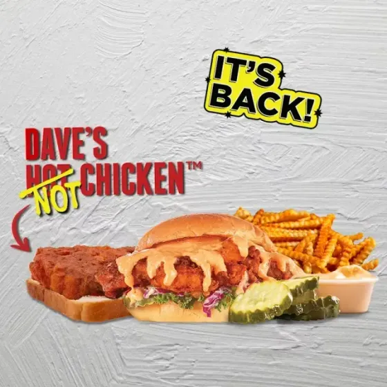 Cauli Dave's #3: 1 Cauli Tender & 1 Cauli Slider w/ Fries at Dave's Hot Chicken