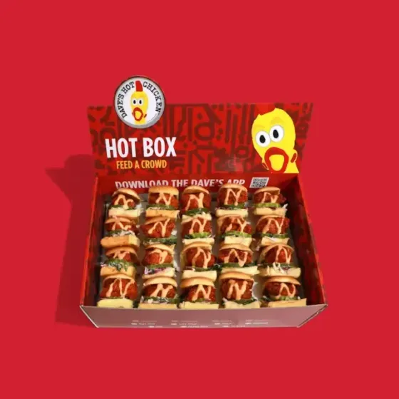 Hot Box of Minis at Dave's Hot Chicken