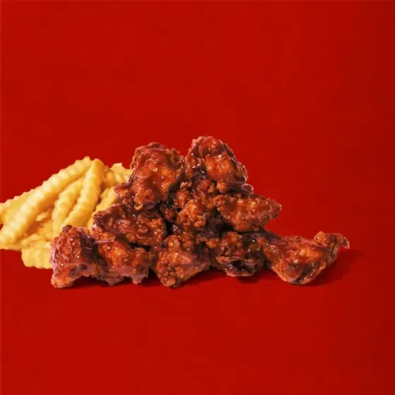 Saucy Bites w/ Fries at Dave's Hot Chicken