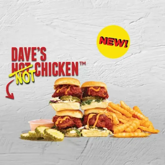 Dave's NOT Chicken Mini Sliders (Cauli) w/ Fries